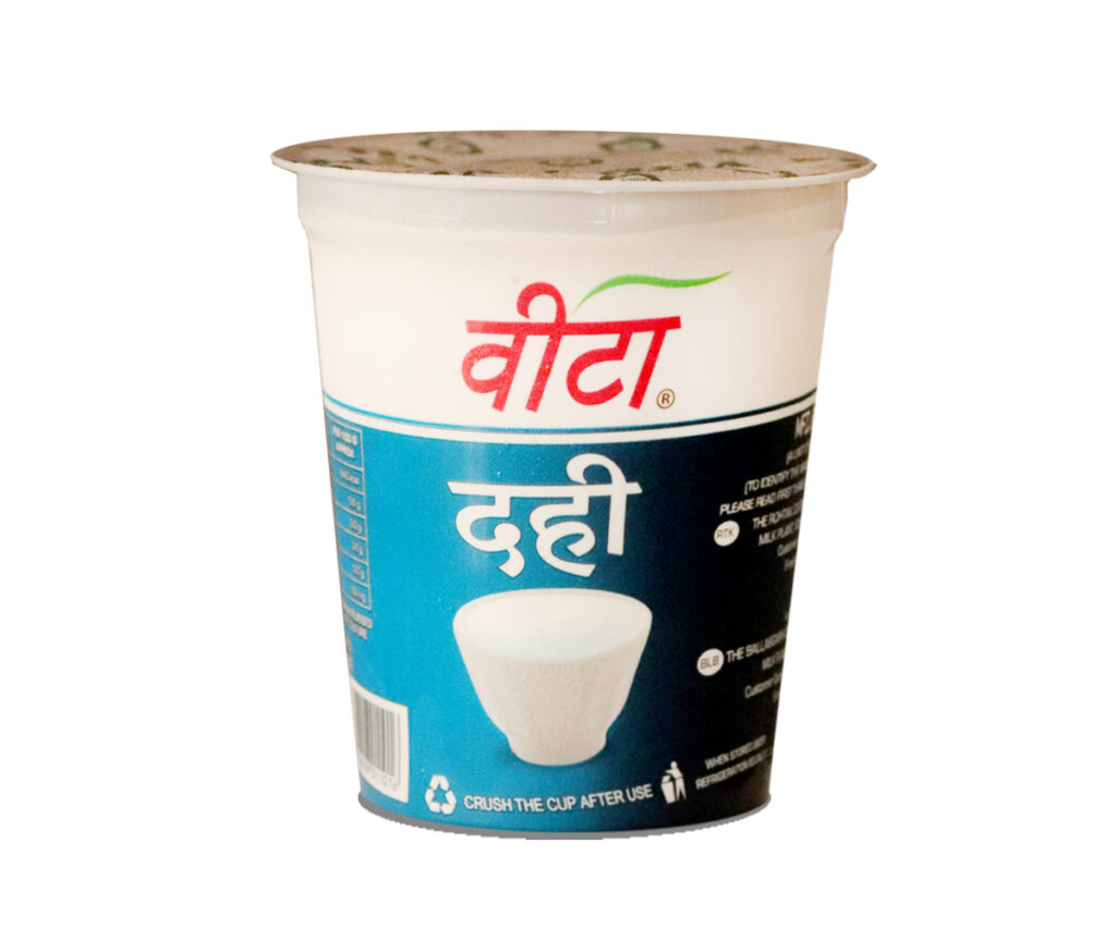 dahi 400 gm cup front